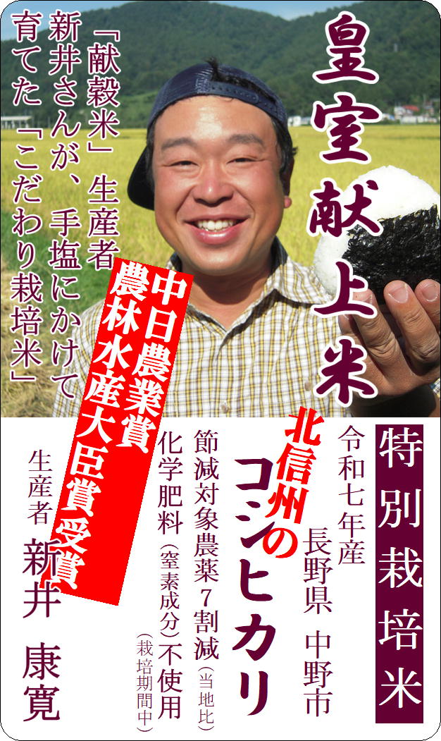 令和7年 長野県産コシヒカリ 5kg 令和7年 長野県産コシヒカリ 5kg